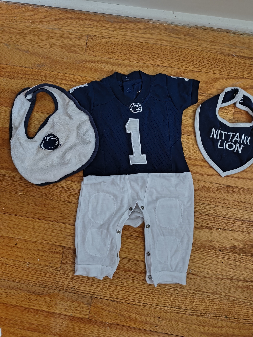 Nittany Lions Baby Boy Football Outfit + Bibs + Hat